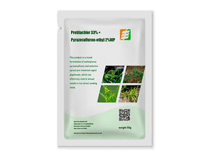 Pretilachlor33%+Pyrazosulfuron-ethyl2%WP